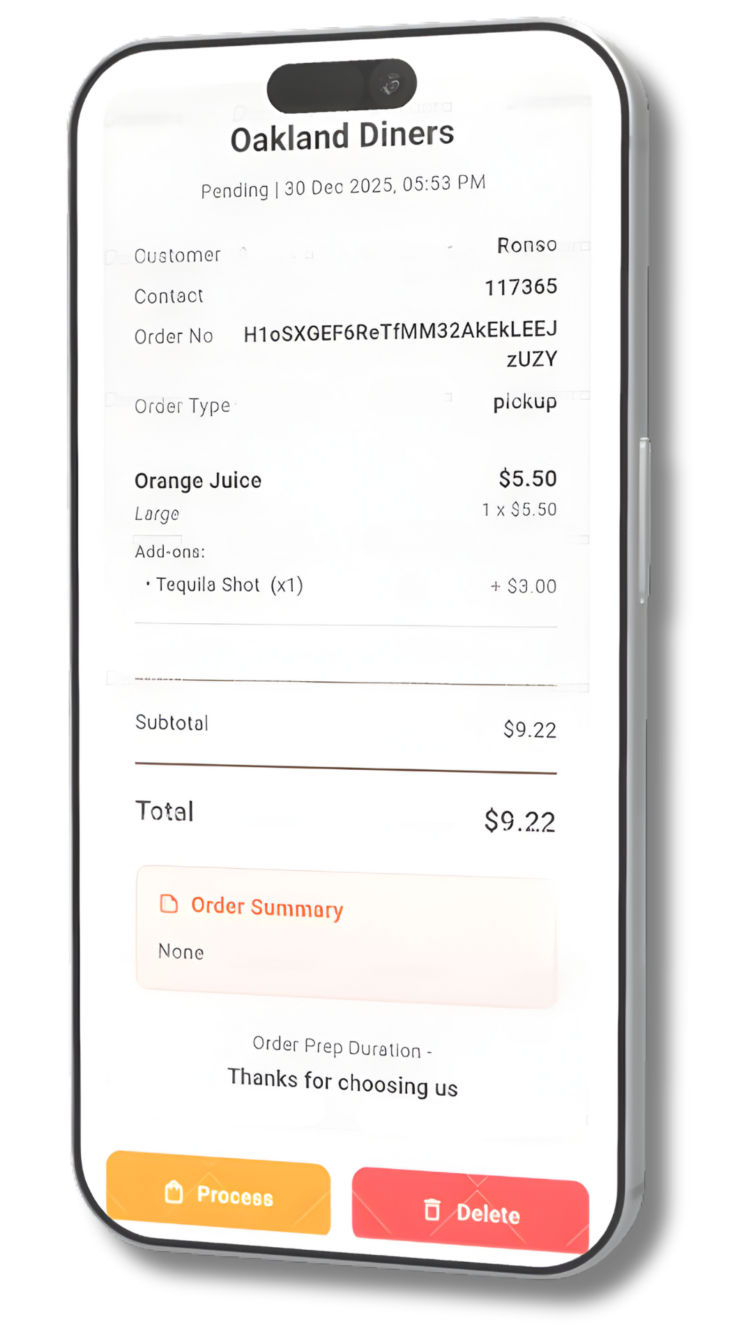 Restaurant Management Dashboard